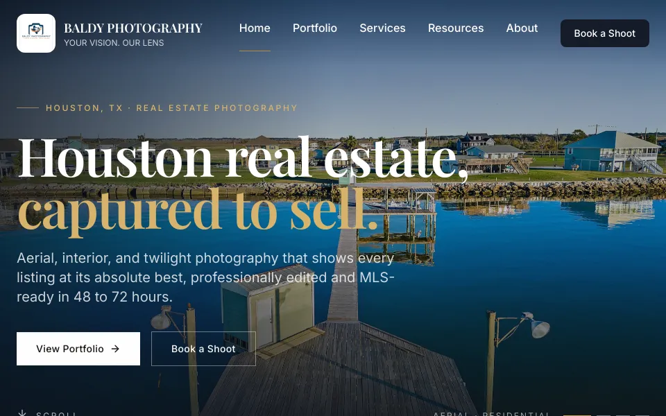 Baldy Photography website, designed and built by Spartan Tek Solutions